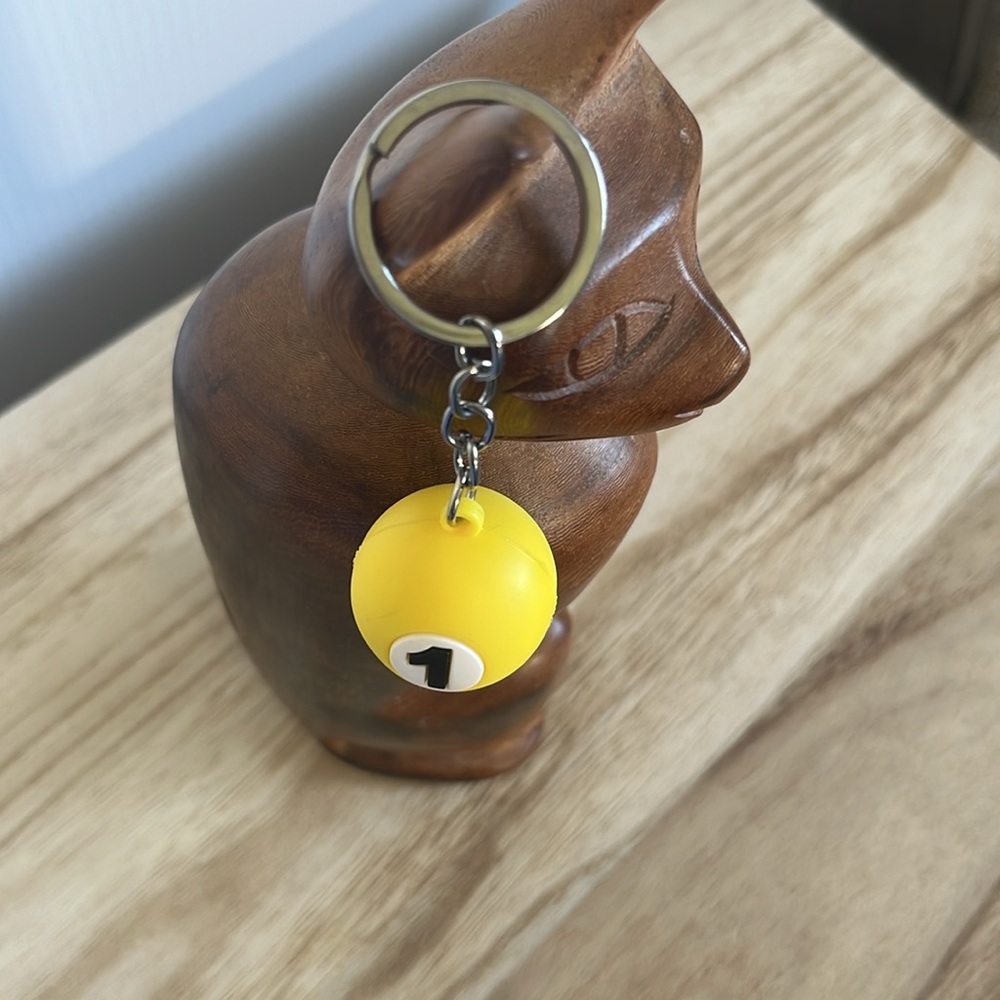 Pool Ball Keychain - Picture 2 of 2